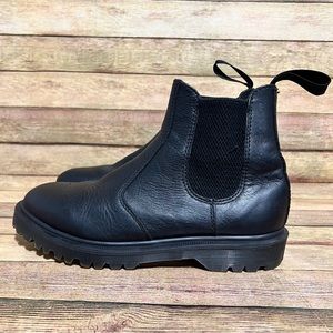Dr. Martens Black Leather Ankle Boots